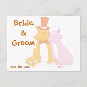 KRW Save the Date Cats Custom Wedding Card
