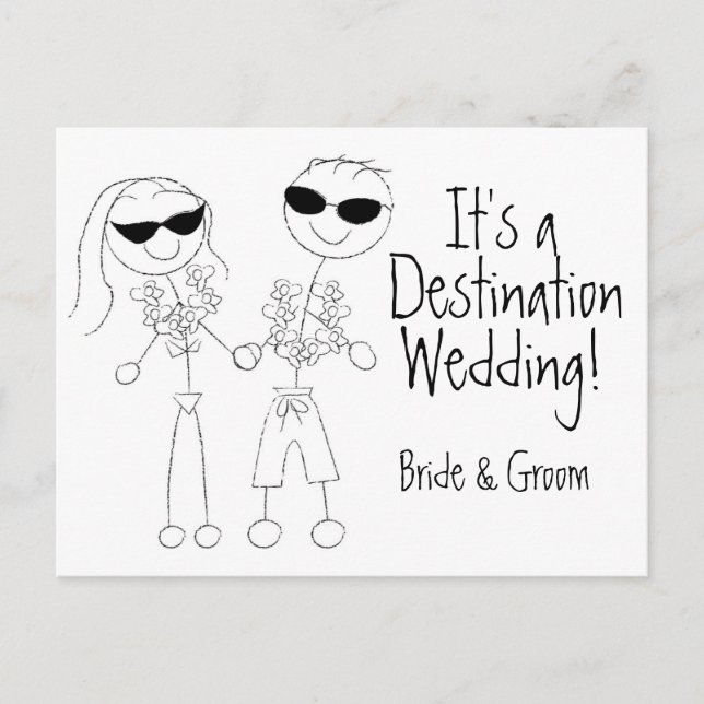 KRW Save the Date Destination Wedding Card (Front)