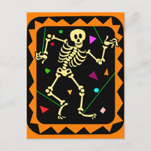 KRW Skeleton Celebration Halloween Party Invite