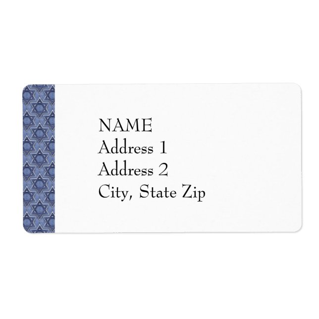 KRW Star of David Custom Shipping Label (Front)