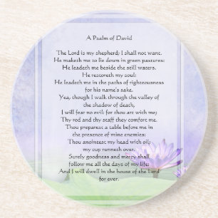 KRW The Lord is My Shepherd Psalm 23 Coasters