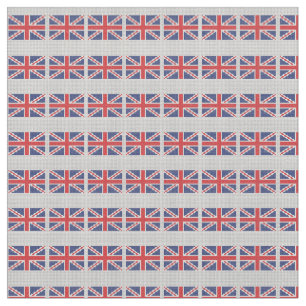 KRW Union Jack British Flag Print Fabric