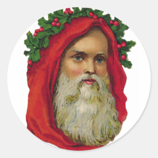 KRW Victorian Father Christmas Santa Sticker