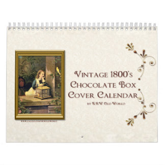 KRW Vintage Chocolate Box Cover Calendar 2009