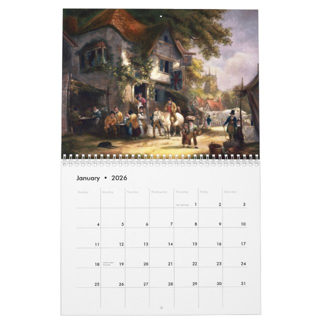KRW Vintage Chocolate Box Cover Calendar 2009 (Jan 2026)