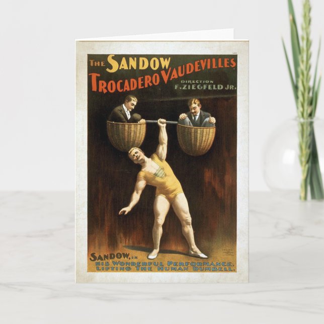 KRW Vintage Circus Poster Card (Front)
