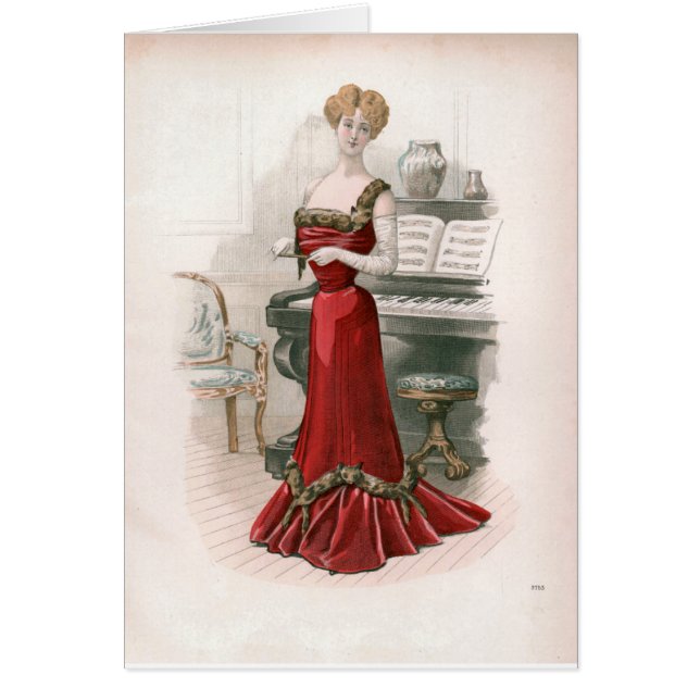 KRW Vintage Foxy Fashion Print Card (Front)
