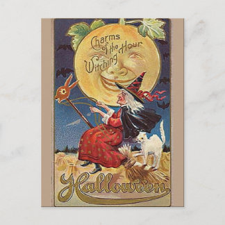 KRW Vintage Halloween Postcard