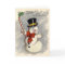 KRW Vintage Happy Snowman Christmas Card