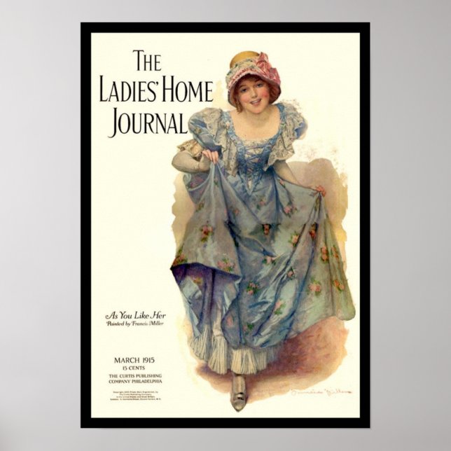 KRW Vintage Ladies Home Journal 1915 Magazine Poster (Front)