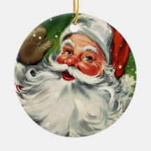 KRW Vintage Santa Claus Holiday Ornament