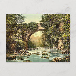 KRW Vintage The Dargle Bridge County Wicklow Postcard