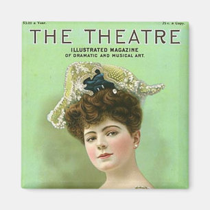 KRW Vintage Theatre 1906 Magazine Magnet