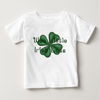 KRW Wee Little Irish Lass Shamrock Baby T-Shirt