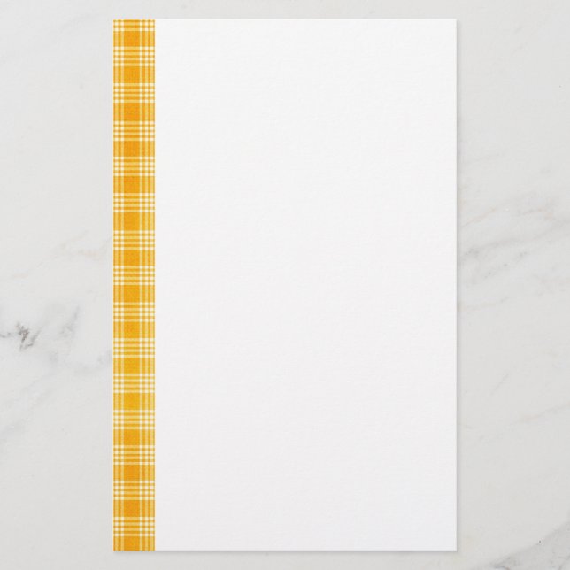 KRW Yellow Check Stationery (Front)