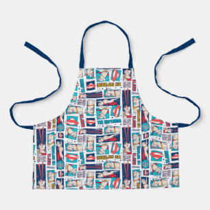 Krypto Comic Panel Pattern Apron