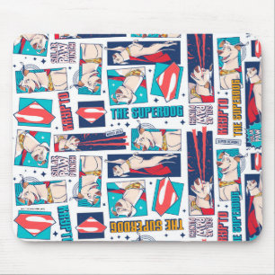 Krypto Comic Panel Pattern Mouse Mat