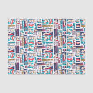 Krypto Comic Panel Pattern Tissue Paper