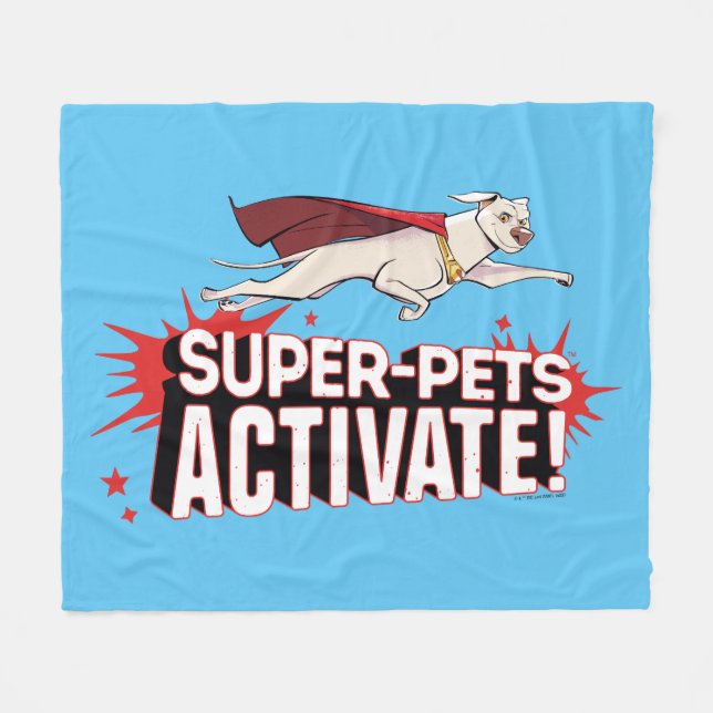 Krypto: Super-Pets Activate! Fleece Blanket (Front (Horizontal))