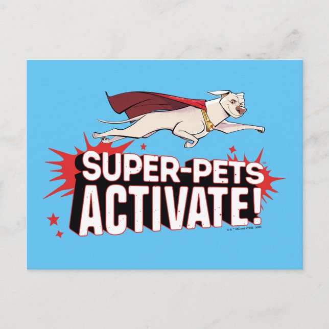 Krypto: Super-Pets Activate! Postcard (Front)