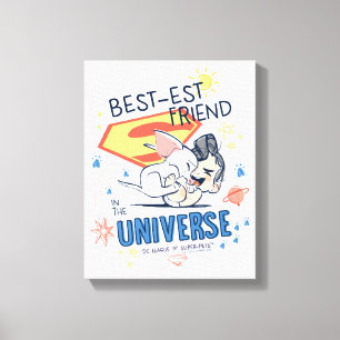 Krypto & Superman: Best-est Friend in the Universe Canvas Print
