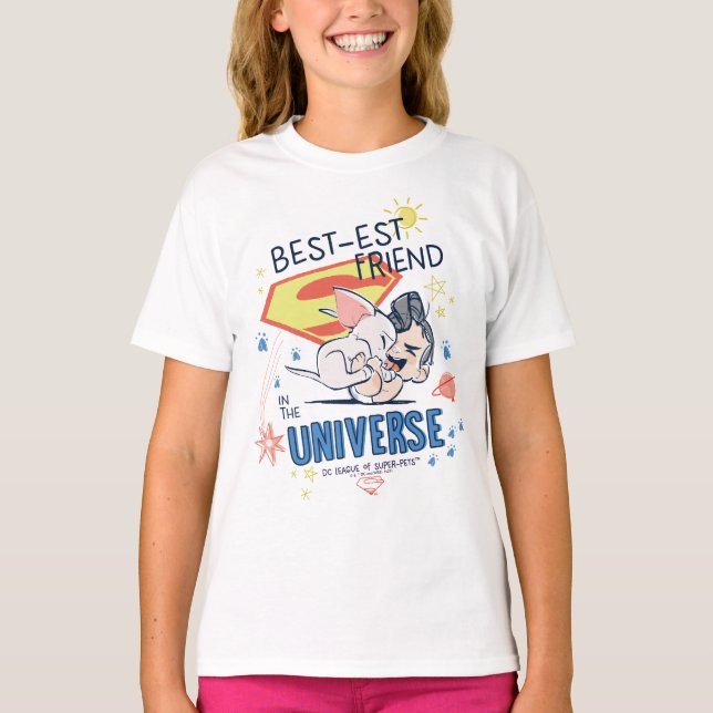 Krypto & Superman: Best-est Friend in the Universe T-Shirt (Front)