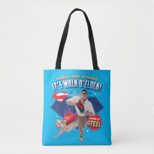 Krypto & Superman - It's Walk O'Clock! Tote Bag
