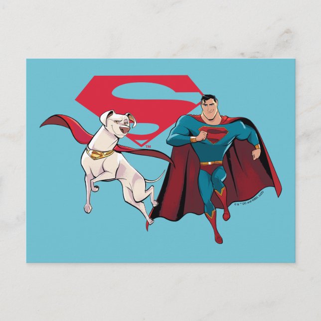 Krypto & Superman Postcard (Front)