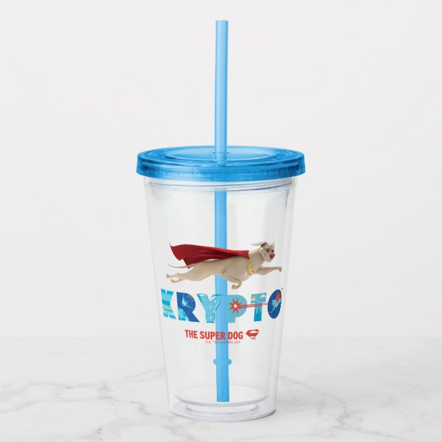 Krypto The Super-Dog Acrylic Tumbler (Front)