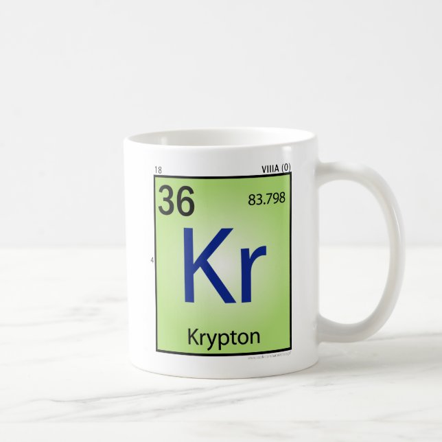 Krypton (Kr) Element Mug (Right)