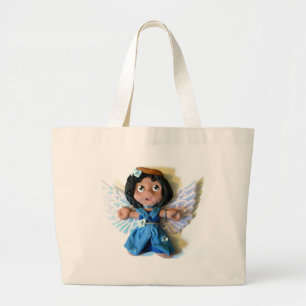 Krystal Angel I Large Tote Bag