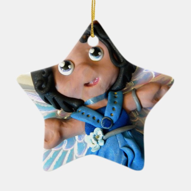Krystal Angel II Ceramic Tree Decoration (Front)