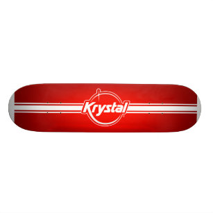 Krystal Logo with Strip Skateboard