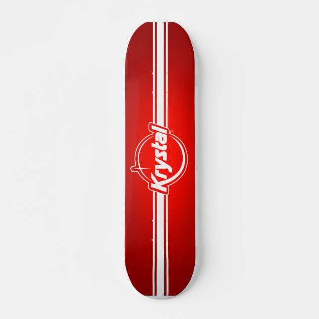 Krystal Logo with Strip Skateboard (Front)