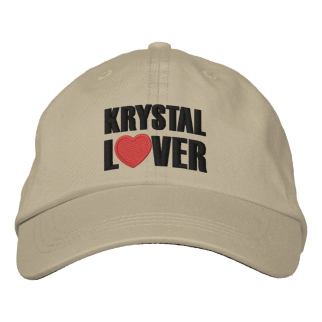 Krystal Lover Embroidered Hat (Front)