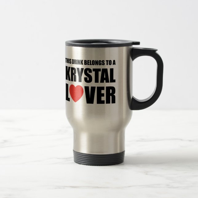 Krystal Lover Travel Mug (Right)