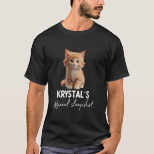 KRYSTAL'S Official Cat Sleepshirt Pyjama T-Shirt