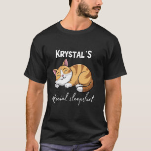 KRYSTAL'S Official Cat Sleepshirt Pyjamas Sleepwea T-Shirt