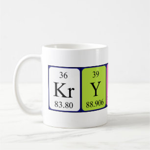 Krystina periodic table name mug