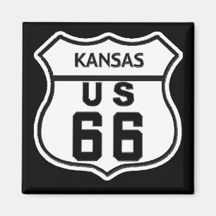 KS US ROUTE 66 MAGNET