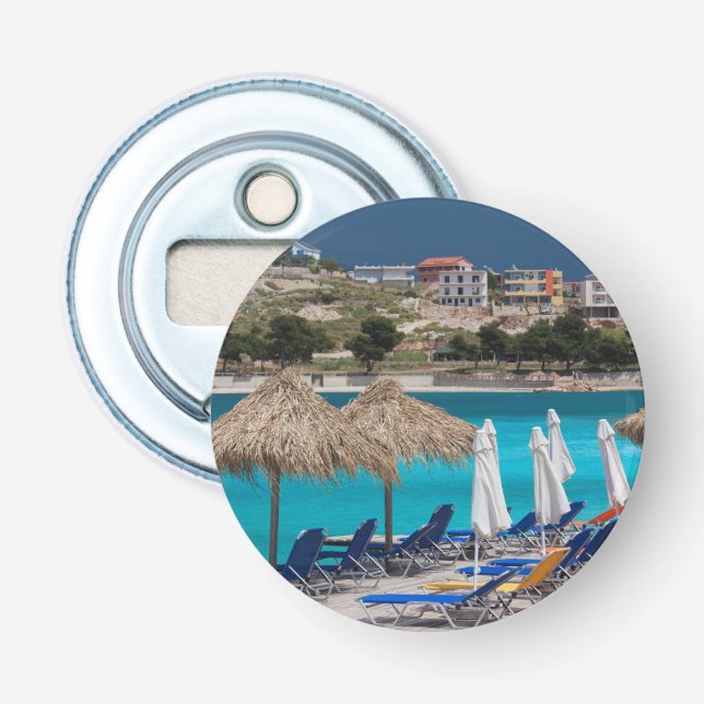 Ksamil, town beachfront bottle opener (Front)