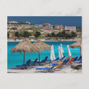 Ksamil, town beachfront postcard