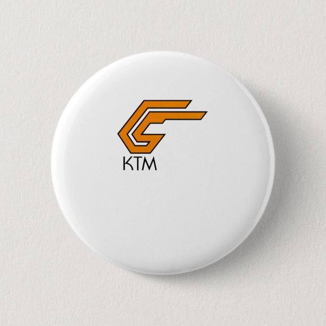 Ktm Logo Sticker1  6 Cm Round Badge (Front)