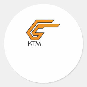 Ktm Logo Sticker1  Classic Round Sticker
