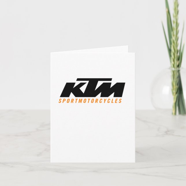 Ktm Logo Sticker2  Card (Front)