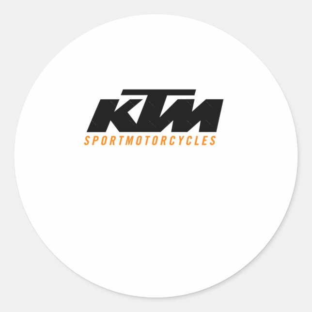 Ktm Logo Sticker2  Classic Round Sticker (Front)
