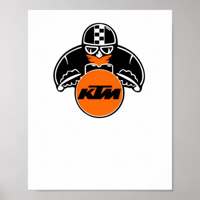 Ktm Logo Sticker4  Poster (Front)
