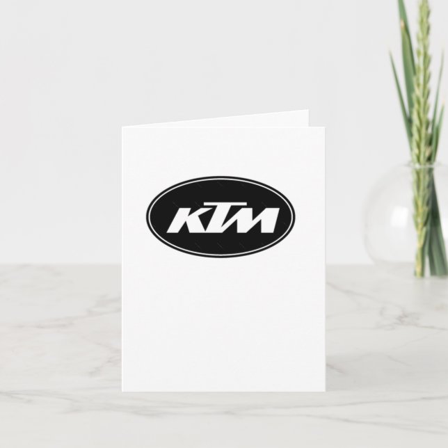 Ktm Logo Sticker  Card (Front)