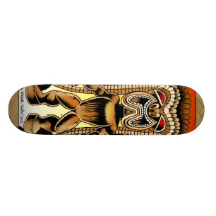 Ku, Hawaiian Tiki God Skateboard