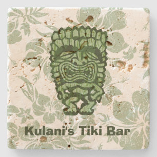 Ku-Tiki Hawaiian Customisable Tiki Bar Coaster